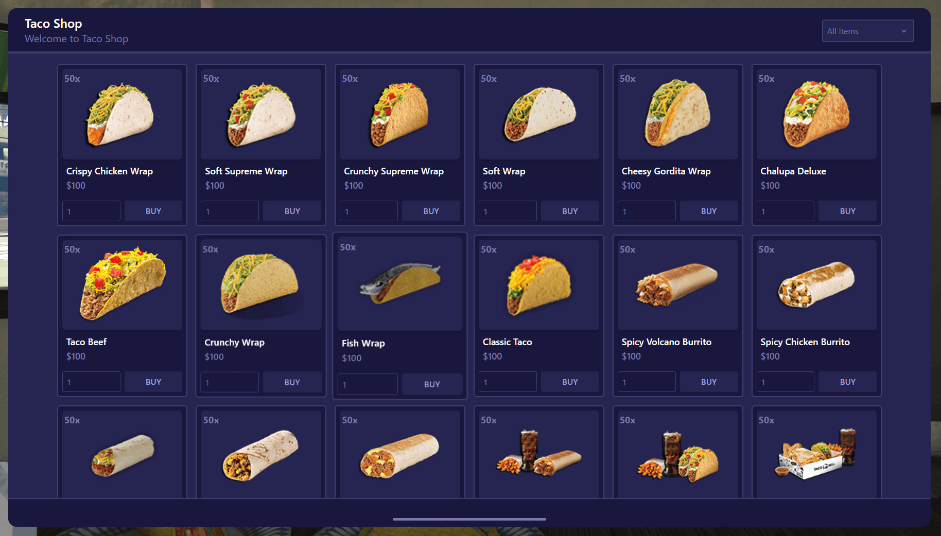 FiveM ESX Taco Job Script | Ownable Taco Shop, Crafting, and Management for Roleplay Servers 🌮